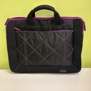 Targus Black and Purple Laptop Bag